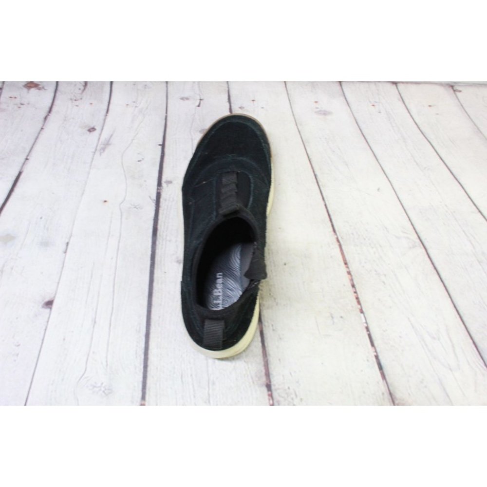 LL Bean Vista Black Suede Stretch Collar Pull-On Mid Boots Size 8.5 M - Picture 6 of 9